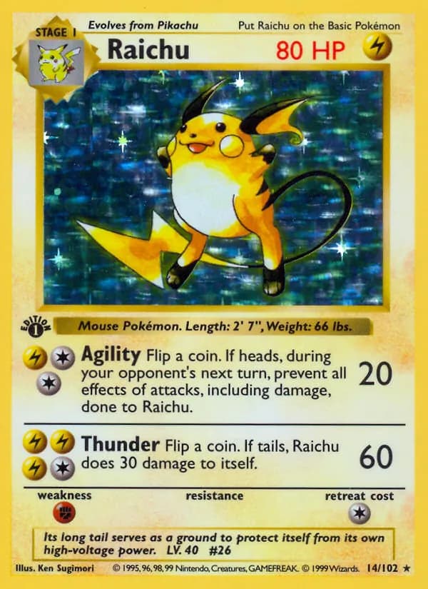 Raichu – Base Set 14