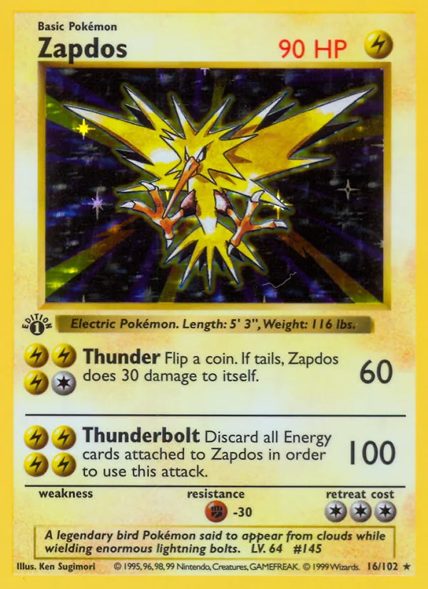 Zapdos – Base Set 16
