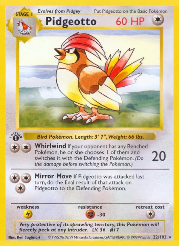 Pidgeotto – Base Set 22
