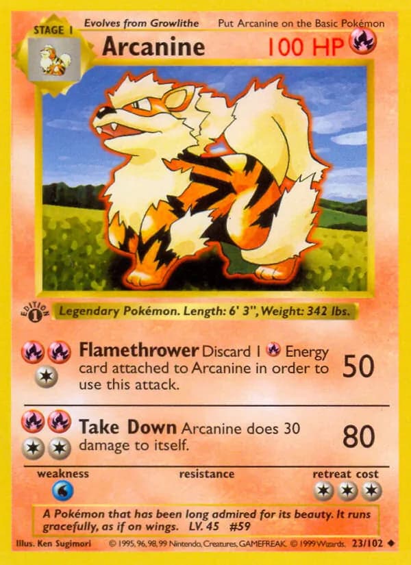 Arcanine – Base Set 23