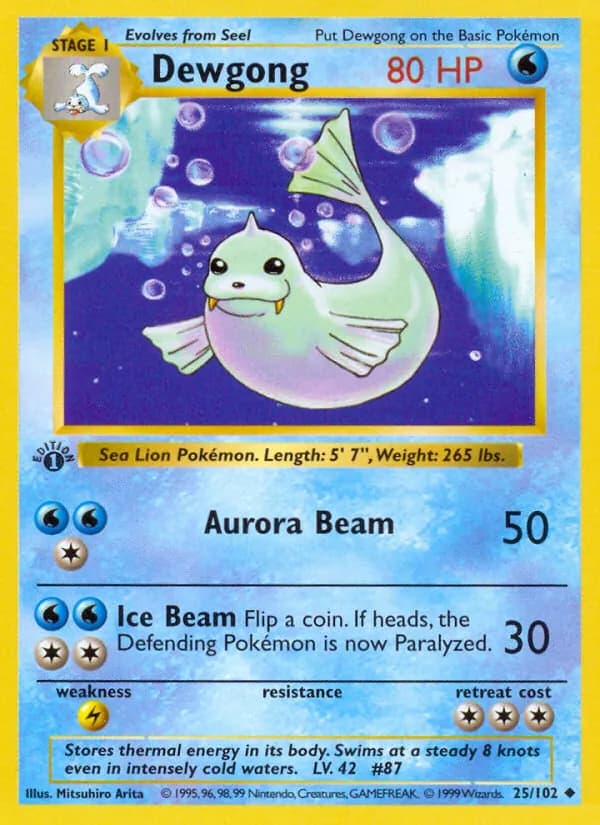 Dewgong – Base Set 25