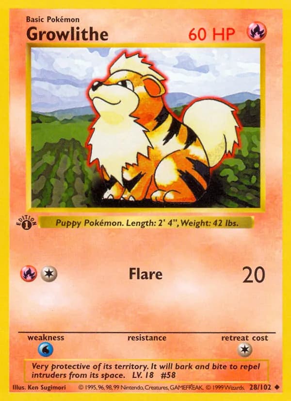 Growlithe – Base Set 28
