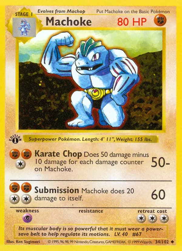 Machoke – Base Set 34
