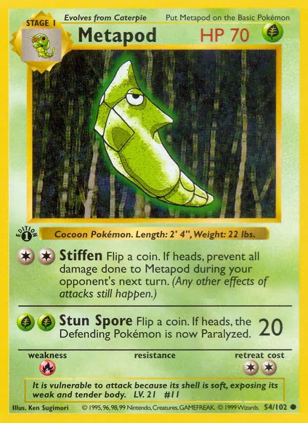 Metapod – Base Set 54