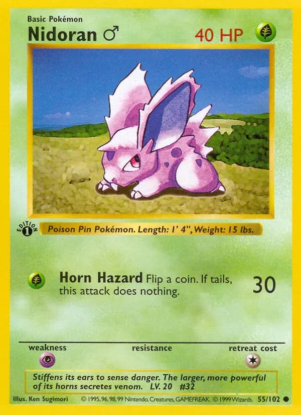 Nidoran♂ – Base Set 55