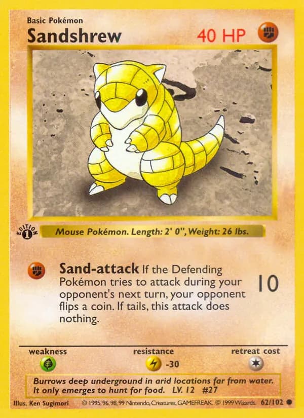 Sandshrew – Base Set 62
