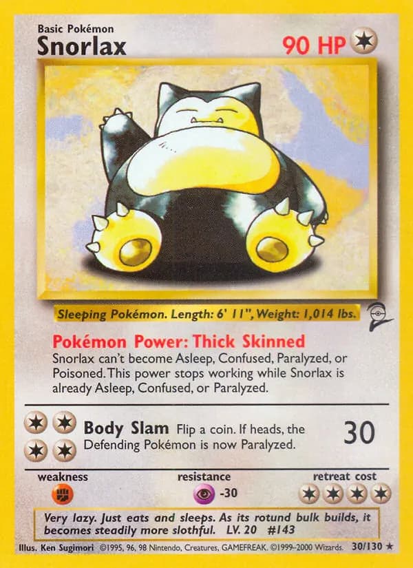 Snorlax – Base Set 2 30
