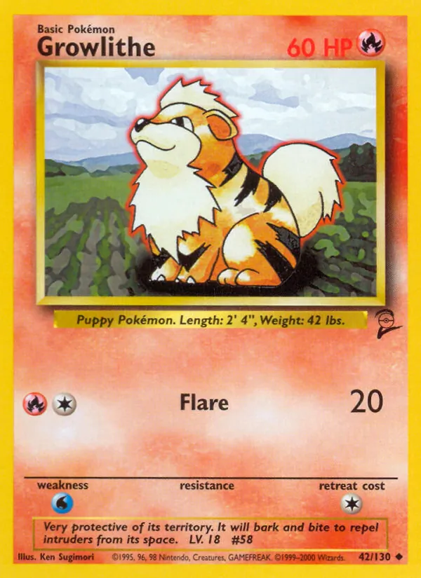 Growlithe – Base Set 2 42