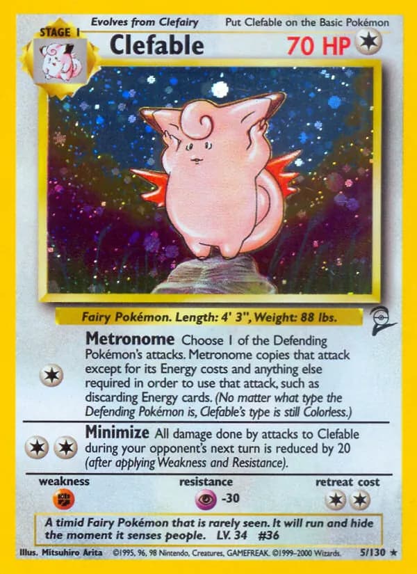 Clefable – Base Set 2 5