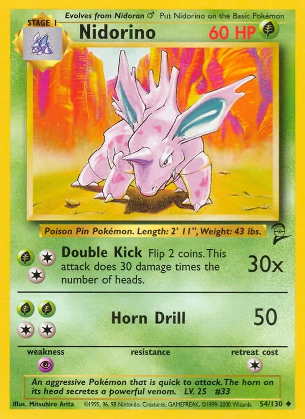Nidorino – Base Set 2 54