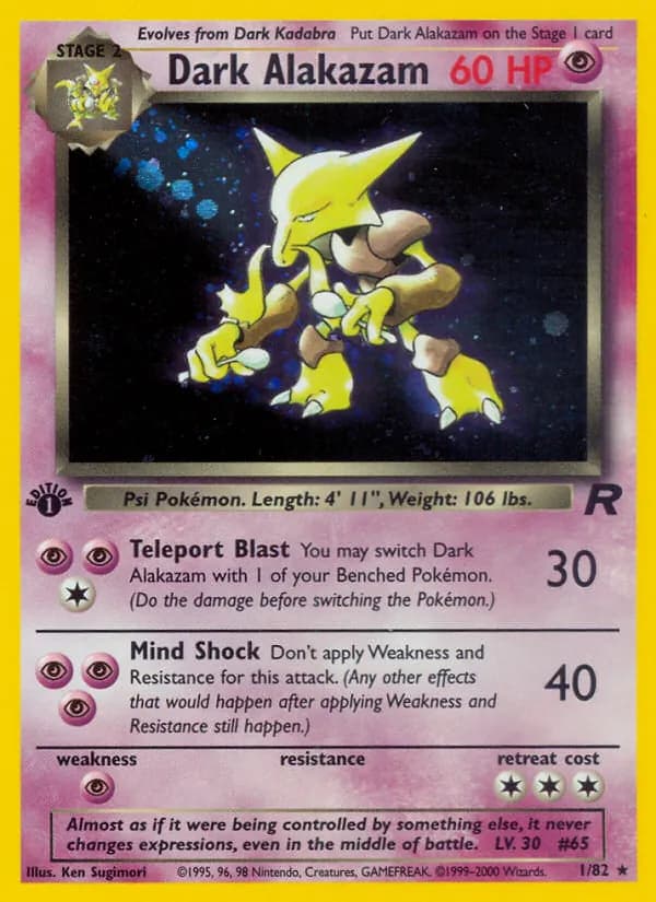 Dark Alakazam – Team Rocket 1