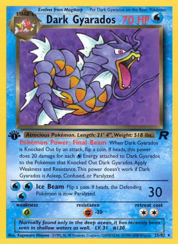 Dark Gyarados – Team Rocket 25