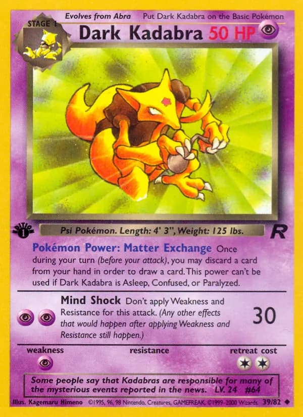 Dark Kadabra – Team Rocket 39
