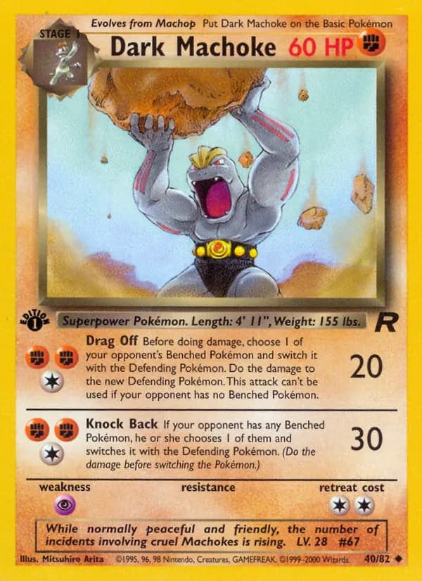 Dark Machoke – Team Rocket 40