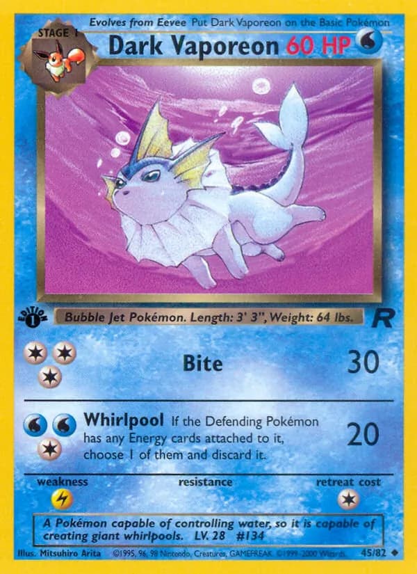 Dark Vaporeon – Team Rocket 45