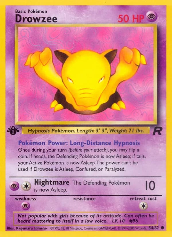 Drowzee – Team Rocket 54
