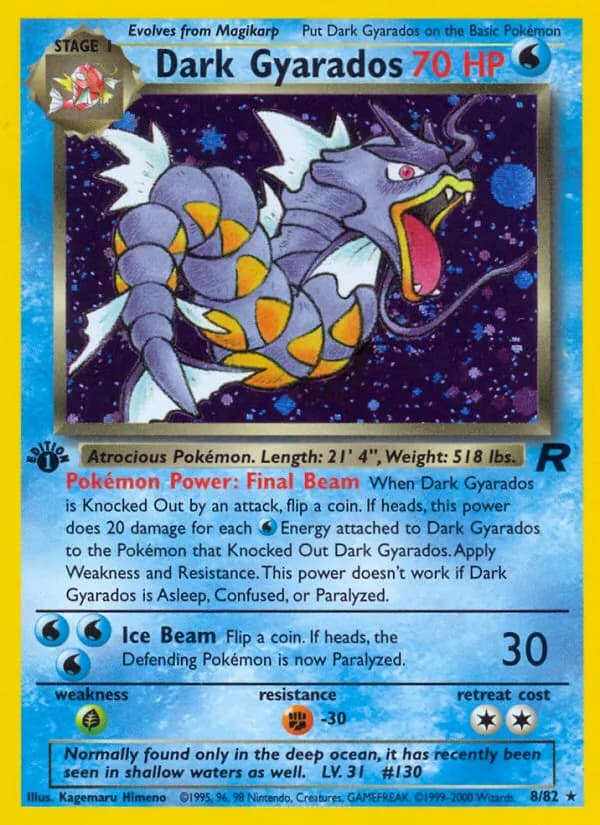 Dark Gyarados – Team Rocket 8