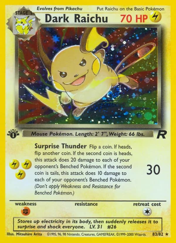 Dark Raichu – Team Rocket 83