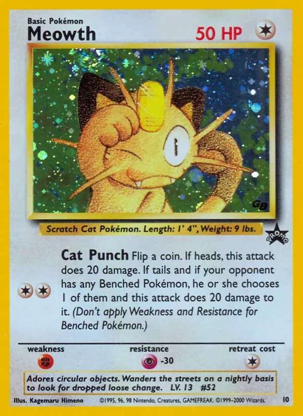 Meowth – Wizards Black Star Promos 10