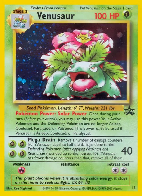 Venusaur – Wizards Black Star Promos 13