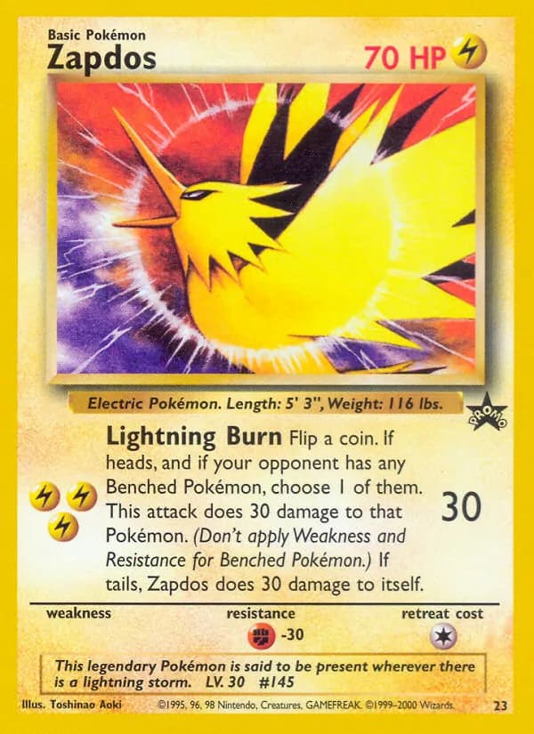Zapdos – Wizards Black Star Promos 23