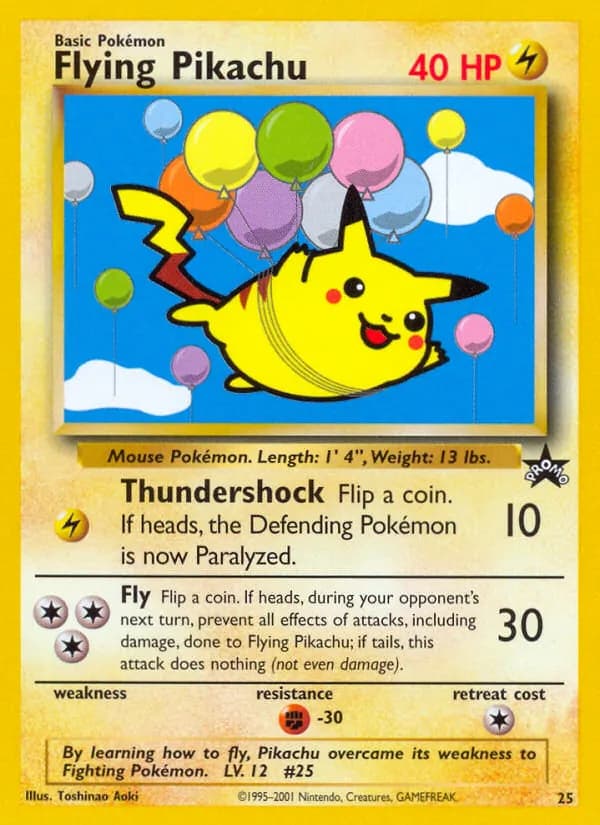 Flying Pikachu – Wizards Black Star Promos 25