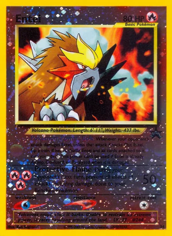 Entei – Wizards Black Star Promos 34