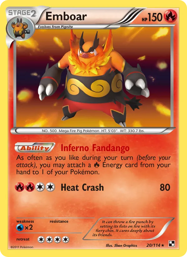 Emboar – Black & White 20