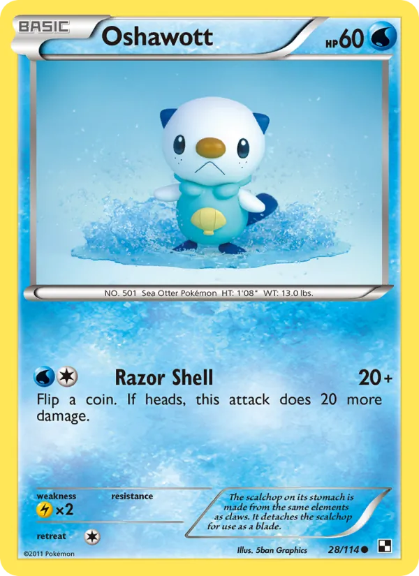 Oshawott – Black & White 28