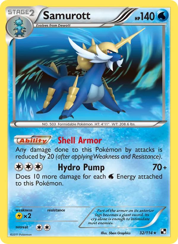 Samurott – Black & White 32