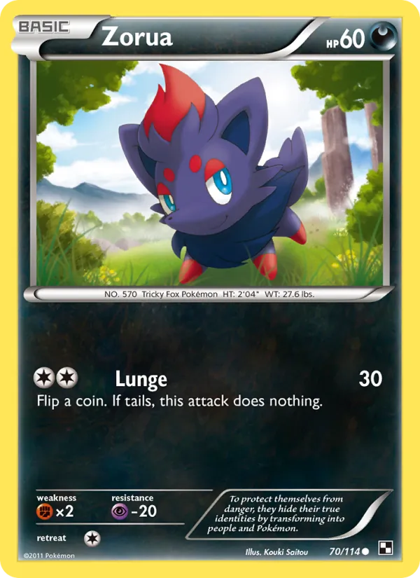Zorua – Black & White 70