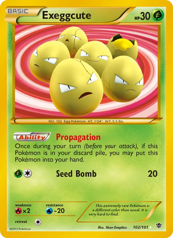 Exeggcute – Plasma Blast 102