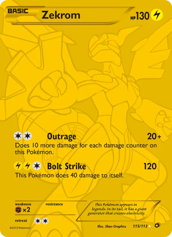 Zekrom – Legendary Treasures 115