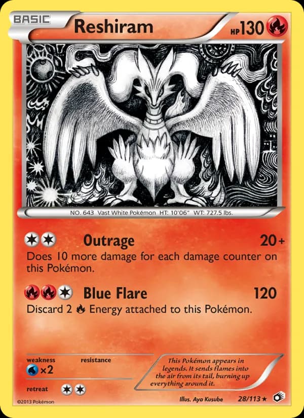 Reshiram – Legendary Treasures 28