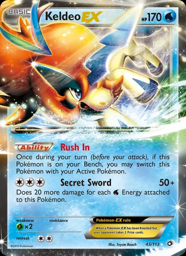 Keldeo-EX – Legendary Treasures 45