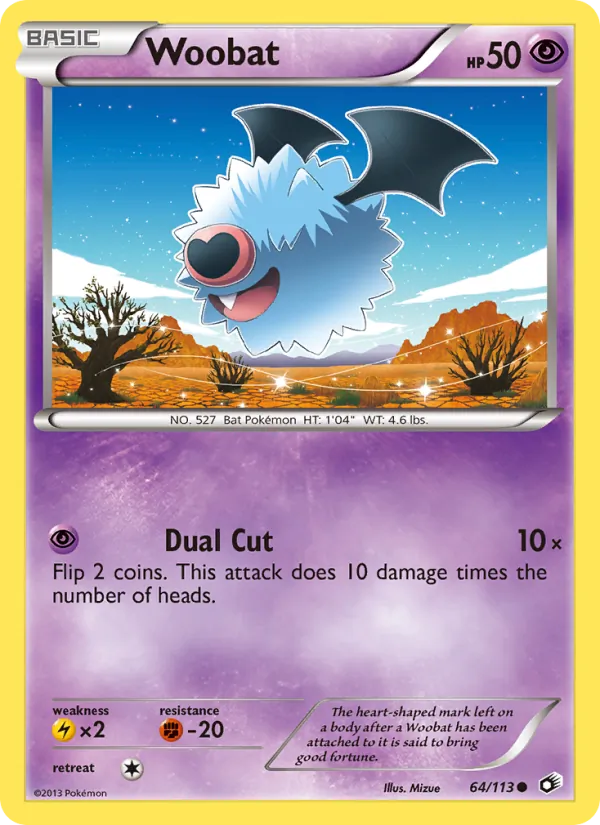 Woobat – Legendary Treasures 64