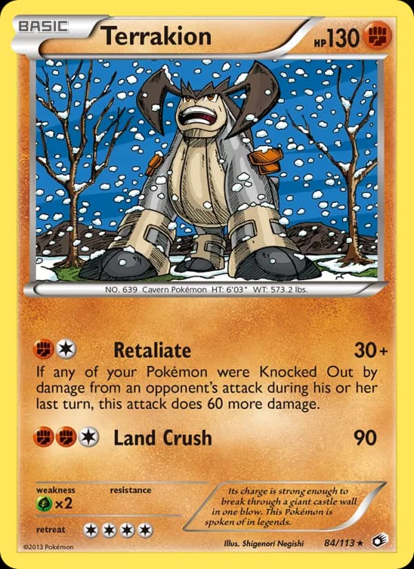 Terrakion – Legendary Treasures 84