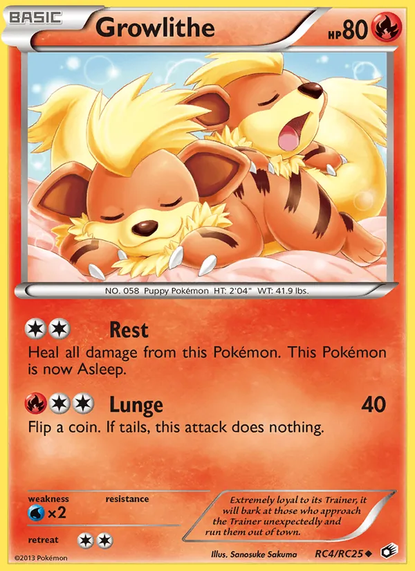 Growlithe – Legendary Treasures RC4