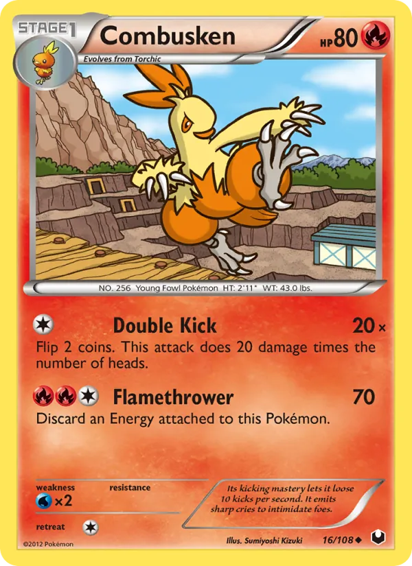 Combusken – Dark Explorers 16