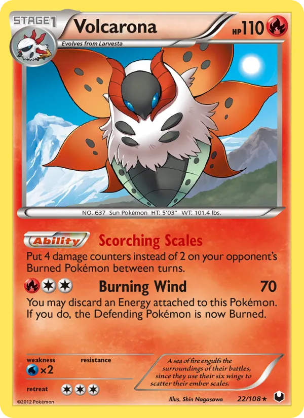 Volcarona – Dark Explorers 22