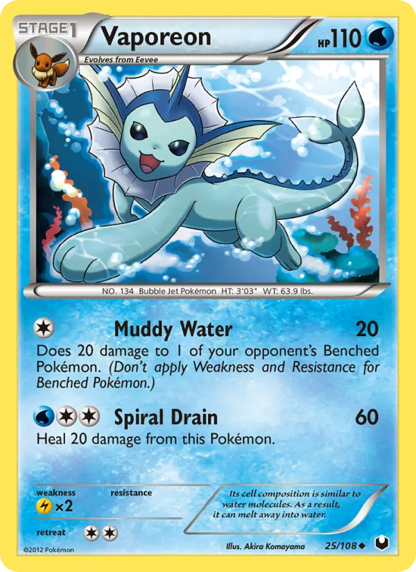 Vaporeon – Dark Explorers 25