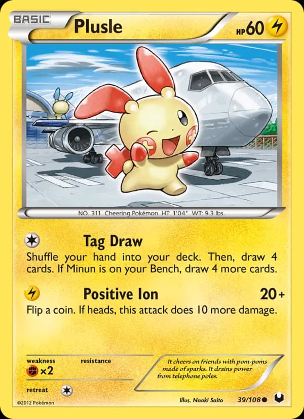 Plusle – Dark Explorers 39