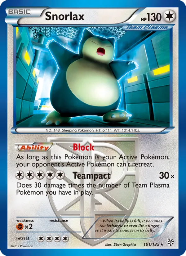Snorlax – Plasma Storm 101