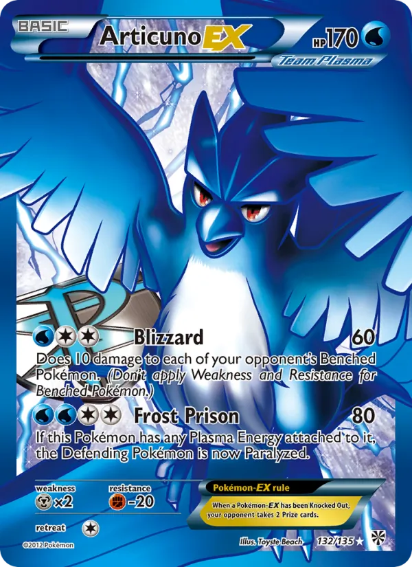 Articuno-EX – Plasma Storm 132