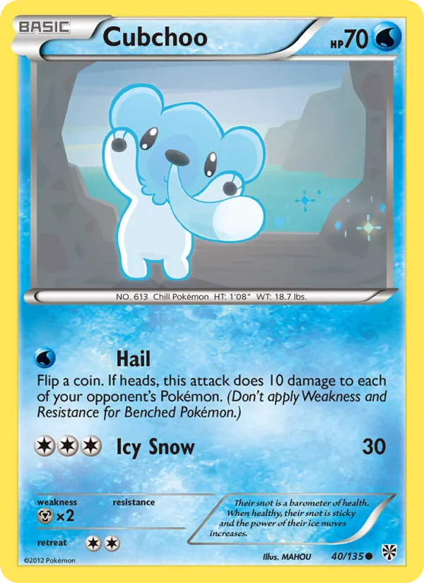 Cubchoo – Plasma Storm 40