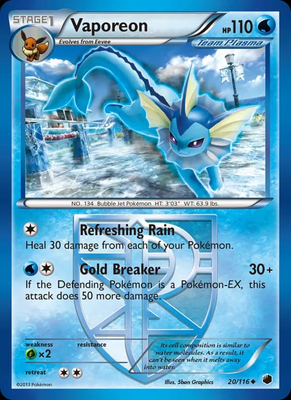 Vaporeon – Plasma Freeze 20