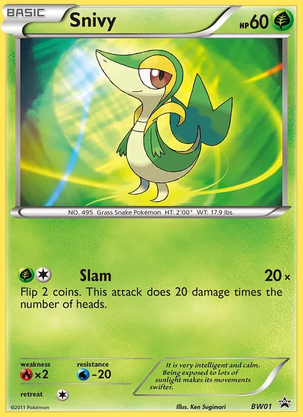 Snivy – BW Black Star Promos BW01
