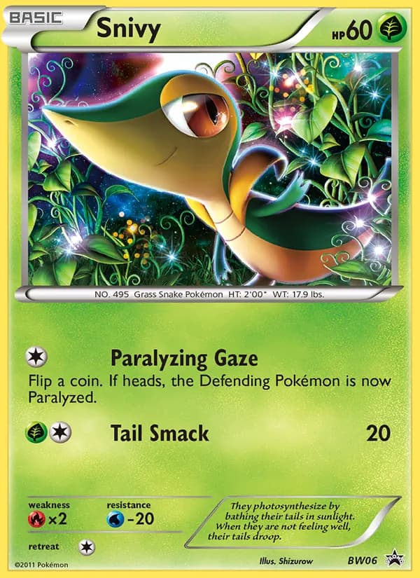 Snivy – BW Black Star Promos BW06