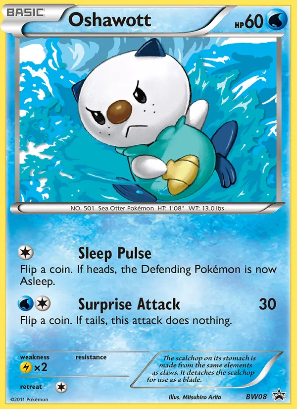 Oshawott – BW Black Star Promos BW08