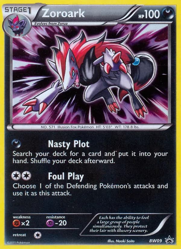 Zoroark – BW Black Star Promos BW09